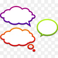 多彩气泡对话框-空若网 多彩气泡对话框-空若网