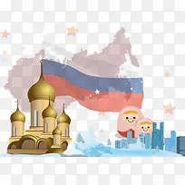 矢量多彩俄罗斯-空若网 矢量多彩俄罗斯-空若网