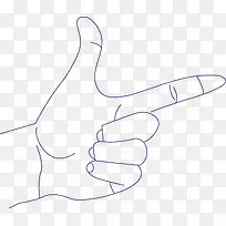 手指手势素材png图-空若网 手指手势素材png图-空若网