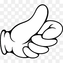 手绘矢量手指素材图-空若网 手绘矢量手指素材图-空若网