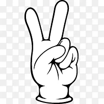 卡通黑色手指素材图-空若网 卡通黑色手指素材图-空若网