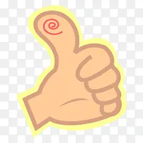 大拇指AI矢量图-空若网 大拇指AI矢量图-空若网