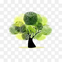 简约绿色拇指大树-空若网 简约绿色拇指大树-空若网