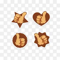 矢量大拇指-空若网 矢量大拇指-空若网