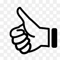 拇指创意黑色手绘-空若网 拇指创意黑色手绘-空若网