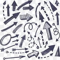 手绘风手账商务箭头-空若网 手绘风手账商务箭头-空若网