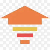 多彩创意立体箭头矢量素材-空若网 多彩创意立体箭头矢量素材-空若网