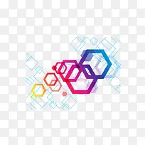 彩色几何背景装饰-空若网 彩色几何背景装饰-空若网