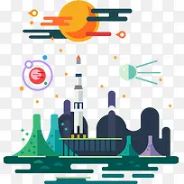 扁平化科技感素材-空若网 扁平化科技感素材-空若网