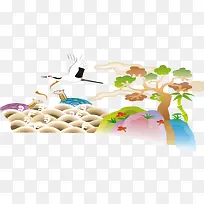 �ɺ׼��麣��PNGʸ���ز�-������