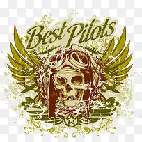 翅膀骷髅印花-空若网 翅膀骷髅印花-空若网