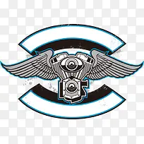 矢量翅膀印花-空若网 矢量翅膀印花-空若网