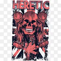 翅膀骷髅头印花图案-空若网 翅膀骷髅头印花图案-空若网