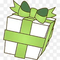 绿色手绘礼盒-空若网 绿色手绘礼盒-空若网