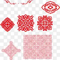 新年海报花纹PNG矢量素材-空若网 新年海报花纹PNG矢量素材-空若网