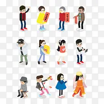 扁平化人物素材-空若网 扁平化人物素材-空若网