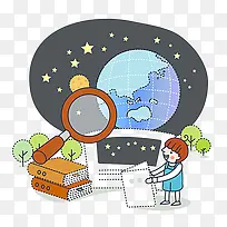 卡通文具素材png-空若网 卡通文具素材png-空若网