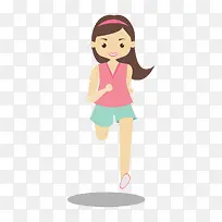 矢量 卡通手绘 跑步-空若网 矢量 卡通手绘 跑步-空若网