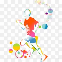 卡通运动人物彩色-空若网 卡通运动人物彩色-空若网