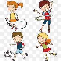 创意运动学生插画-空若网 创意运动学生插画-空若网