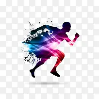 炫彩运动人物素材-空若网 炫彩运动人物素材-空若网