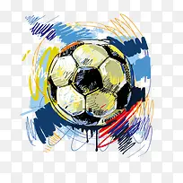 水彩足球-空若网 水彩足球-空若网