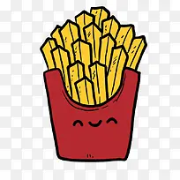 手绘卡通薯条-空若网 手绘卡通薯条-空若网