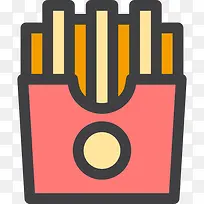 炸薯条图标-空若网 炸薯条图标-空若网