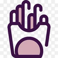 炸薯条图标-空若网 炸薯条图标-空若网