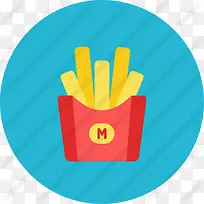 炸薯条图标-空若网 炸薯条图标-空若网