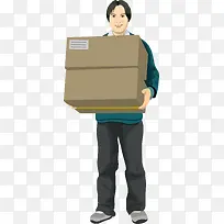韩国卡通搬运工插画-空若网 韩国卡通搬运工插画-空若网