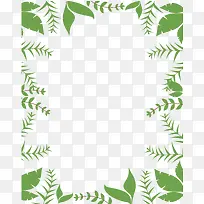 时尚树叶边框-空若网 时尚树叶边框-空若网