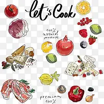 矢量手绘食物-空若网 矢量手绘食物-空若网