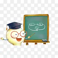 可爱卡通老师黑板-空若网 可爱卡通老师黑板-空若网