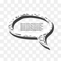 矢量卡通对话框白色-空若网 矢量卡通对话框白色-空若网