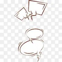 矢量手绘卡通对话框-空若网 矢量手绘卡通对话框-空若网