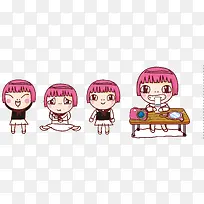 卡通手绘人物-空若网 卡通手绘人物-空若网