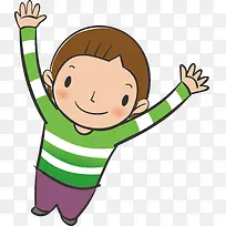 卡通手绘俯视孩子矢量图-空若网 卡通手绘俯视孩子矢量图-空若网