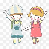 手拉手的孩子-空若网 手拉手的孩子-空若网