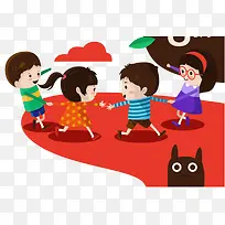 孩子手牵手-空若网 孩子手牵手-空若网