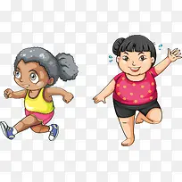 卡通手绘人-空若网 卡通手绘人-空若网