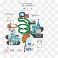 矢量创意建筑-空若网 矢量创意建筑-空若网
