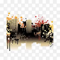 矢量水彩建筑-空若网 矢量水彩建筑-空若网