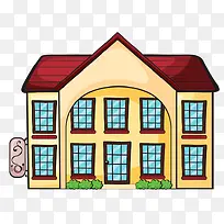 手绘楼房-空若网 手绘楼房-空若网