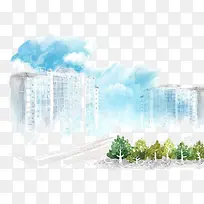 手绘建筑-空若网 手绘建筑-空若网