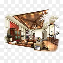 手绘室内-空若网 手绘室内-空若网