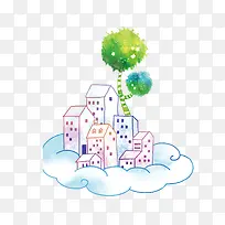 卡通手绘建筑-空若网 卡通手绘建筑-空若网