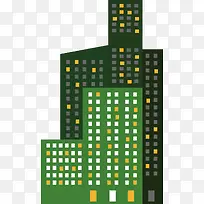 高高的扁平化楼城市-空若网 高高的扁平化楼城市-空若网