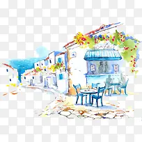 插画建筑-空若网 插画建筑-空若网