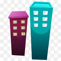 手绘高楼-空若网 手绘高楼-空若网